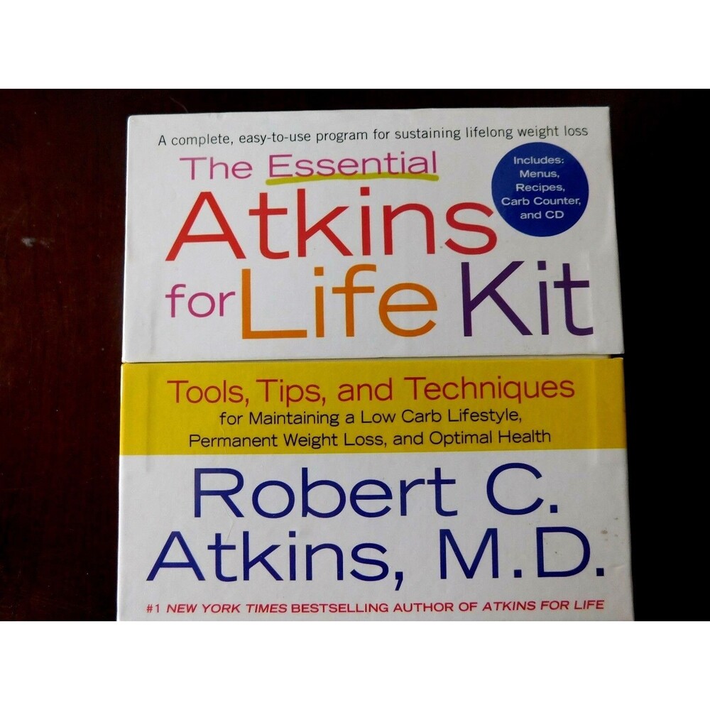 ATKINS DIET; The Essential Atkins for Life Kit :Tools, Tips, and Techniques, New